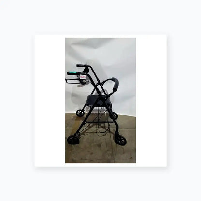 Reuse Medical Equipment Black Equate Rolling Walker for Seniors with Seat and Wheels Hand-Operated Loop Locks, second-hand product photo 3