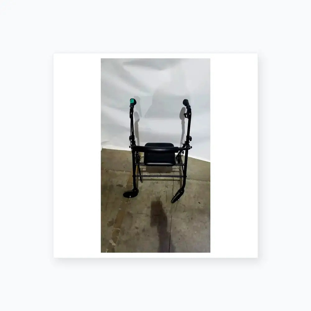 Reuse Medical Equipment Black Equate Rolling Walker for Seniors with Seat and Wheels Hand-Operated Loop Locks, second-hand product photo 10