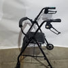 Black Equate Rolling Walker for Seniors with Seat and Wheels
