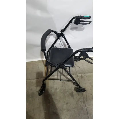 Reuse Medical Equipment Black Equate Rolling Walker for Seniors with Seat and Wheels Hand-Operated Loop Locks, second-hand product photo 8