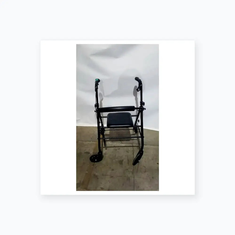 Reuse Medical Equipment Black Equate Rolling Walker for Seniors with Seat and Wheels Hand-Operated Loop Locks, second-hand product photo 9