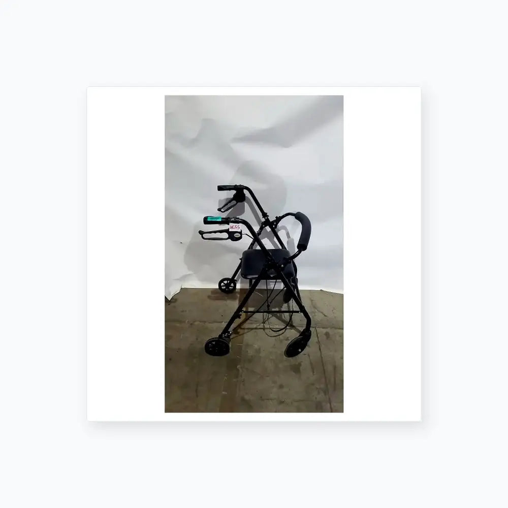 Reuse Medical Equipment Black Equate Rolling Walker for Seniors with Seat and Wheels Hand-Operated Loop Locks, second-hand product photo 12