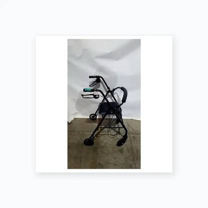 Reuse Medical Equipment Black Equate Rolling Walker for Seniors with Seat and Wheels Hand-Operated Loop Locks, second-hand product photo 12
