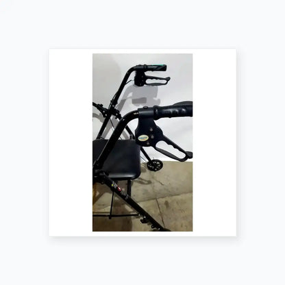 Reuse Medical Equipment Black Equate Rolling Walker for Seniors with Seat and Wheels Hand-Operated Loop Locks, second-hand product photo 7