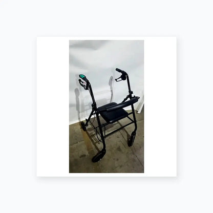 Reuse Medical Equipment Black Equate Rolling Walker for Seniors with Seat and Wheels Hand-Operated Loop Locks, second-hand product photo 11