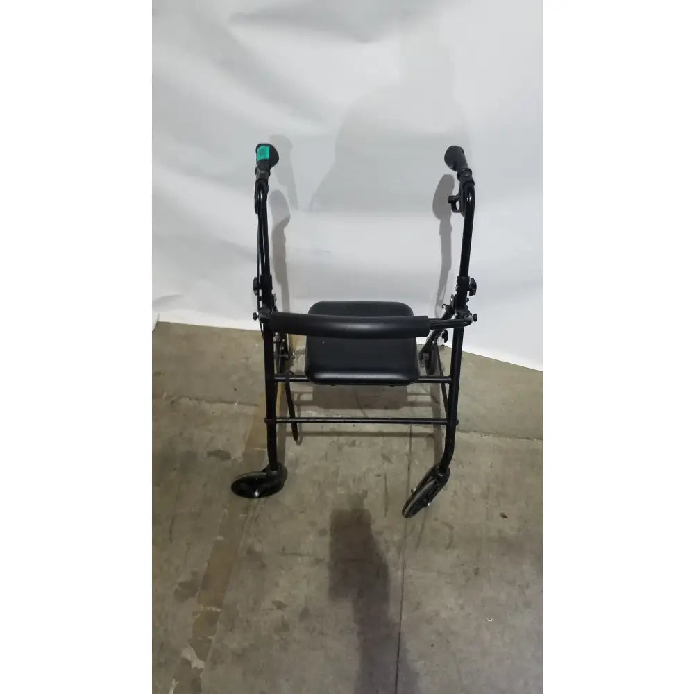 Reuse Medical Equipment Black Equate Rolling Walker for Seniors with Seat and Wheels Hand-Operated Loop Locks, second-hand product photo 10