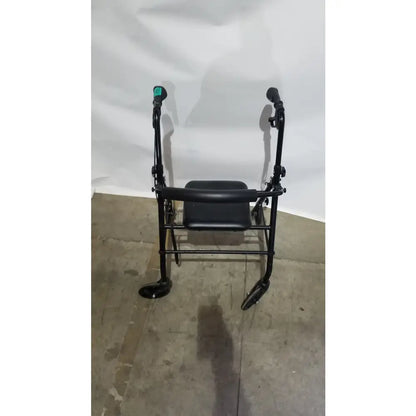 Reuse Medical Equipment Black Equate Rolling Walker for Seniors with Seat and Wheels Hand-Operated Loop Locks, second-hand product photo 10