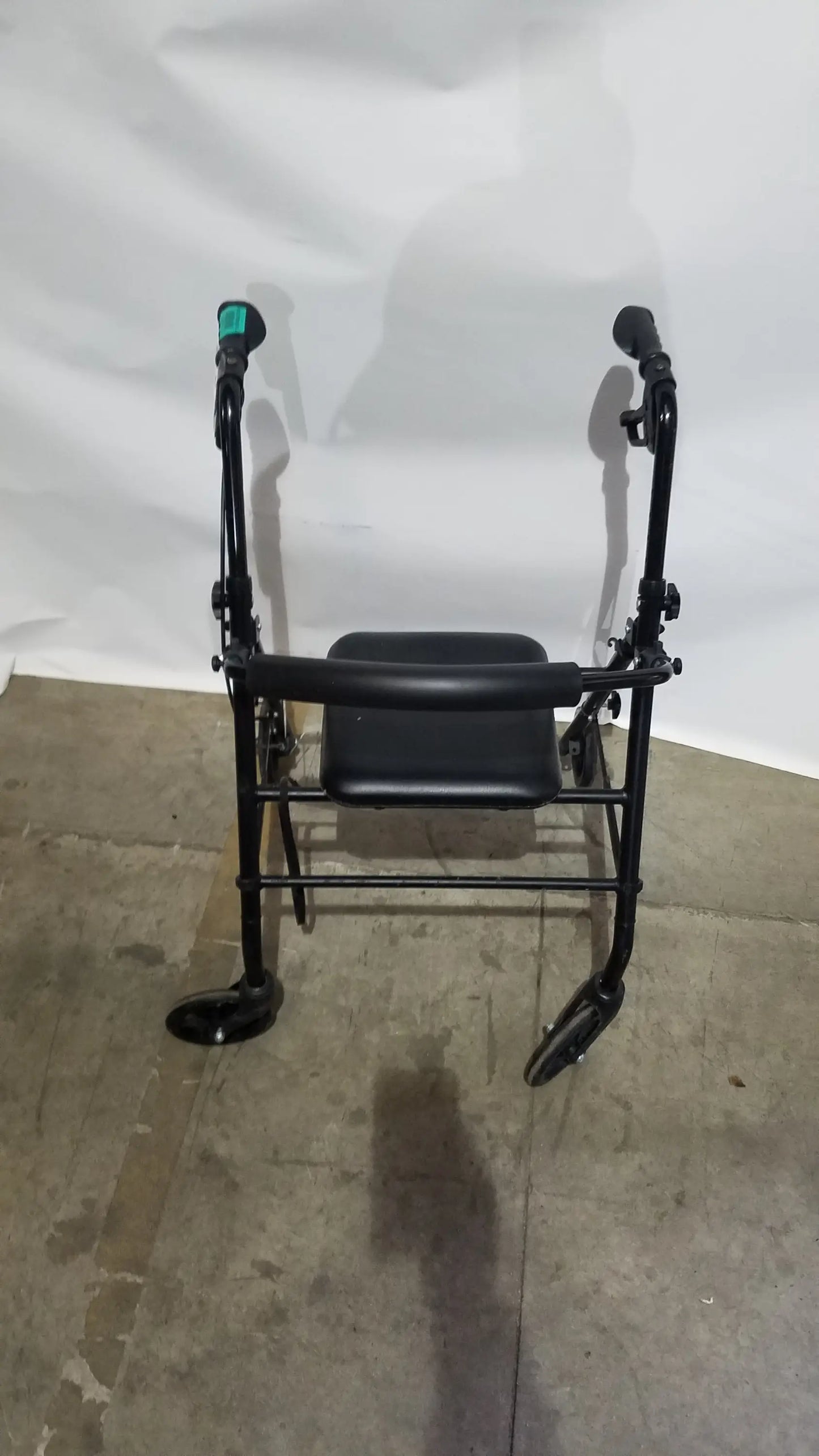 Reuse Medical Equipment Black Equate Rolling Walker for Seniors with Seat and Wheels Hand-Operated Loop Locks, second-hand product photo 10
