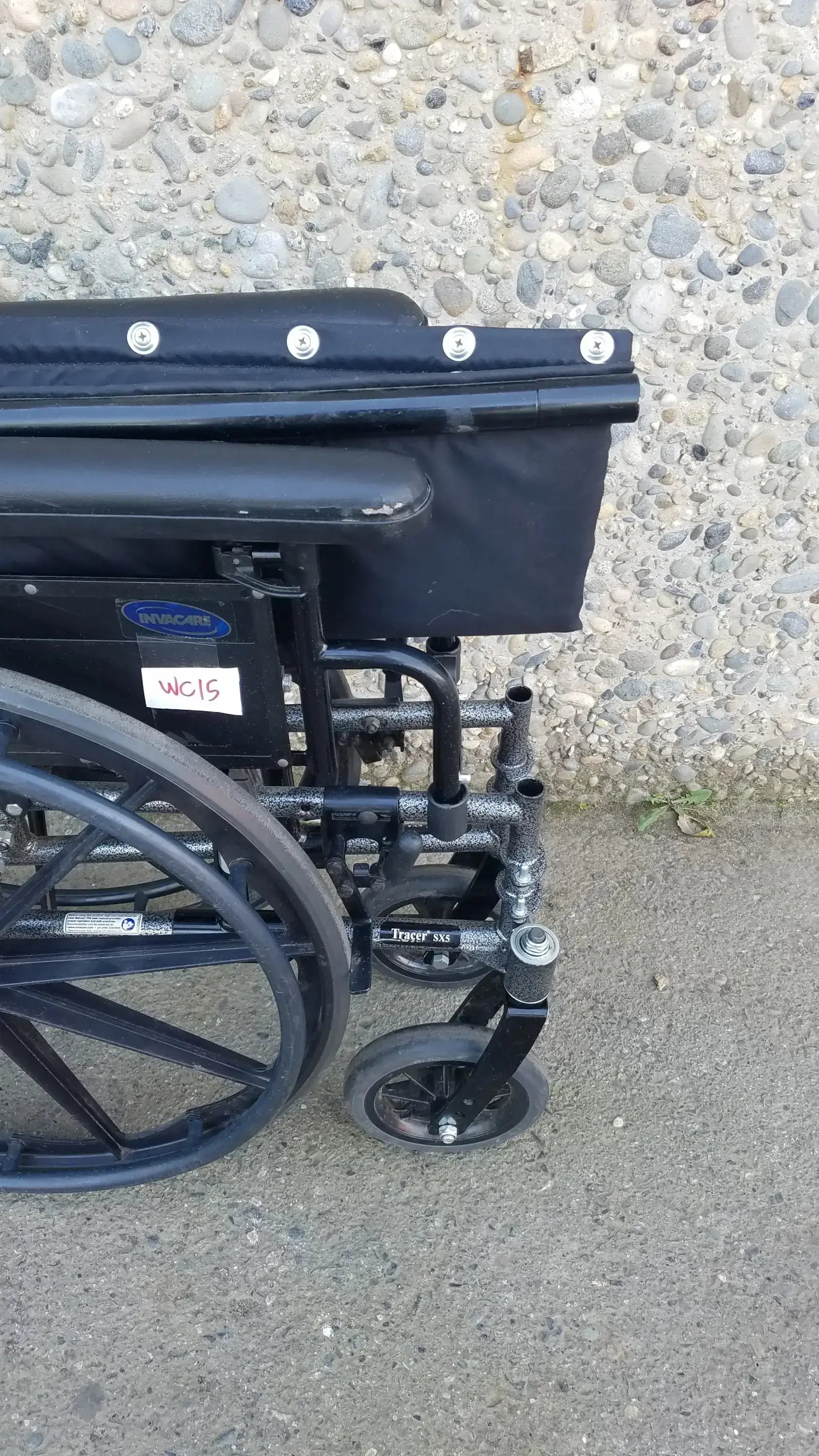Reuse Medical Equipment Black Invacare Tracer SX5 Wheelchair Featuring Sturdy Arm Rests Wheelchairs, second-hand product photo 20