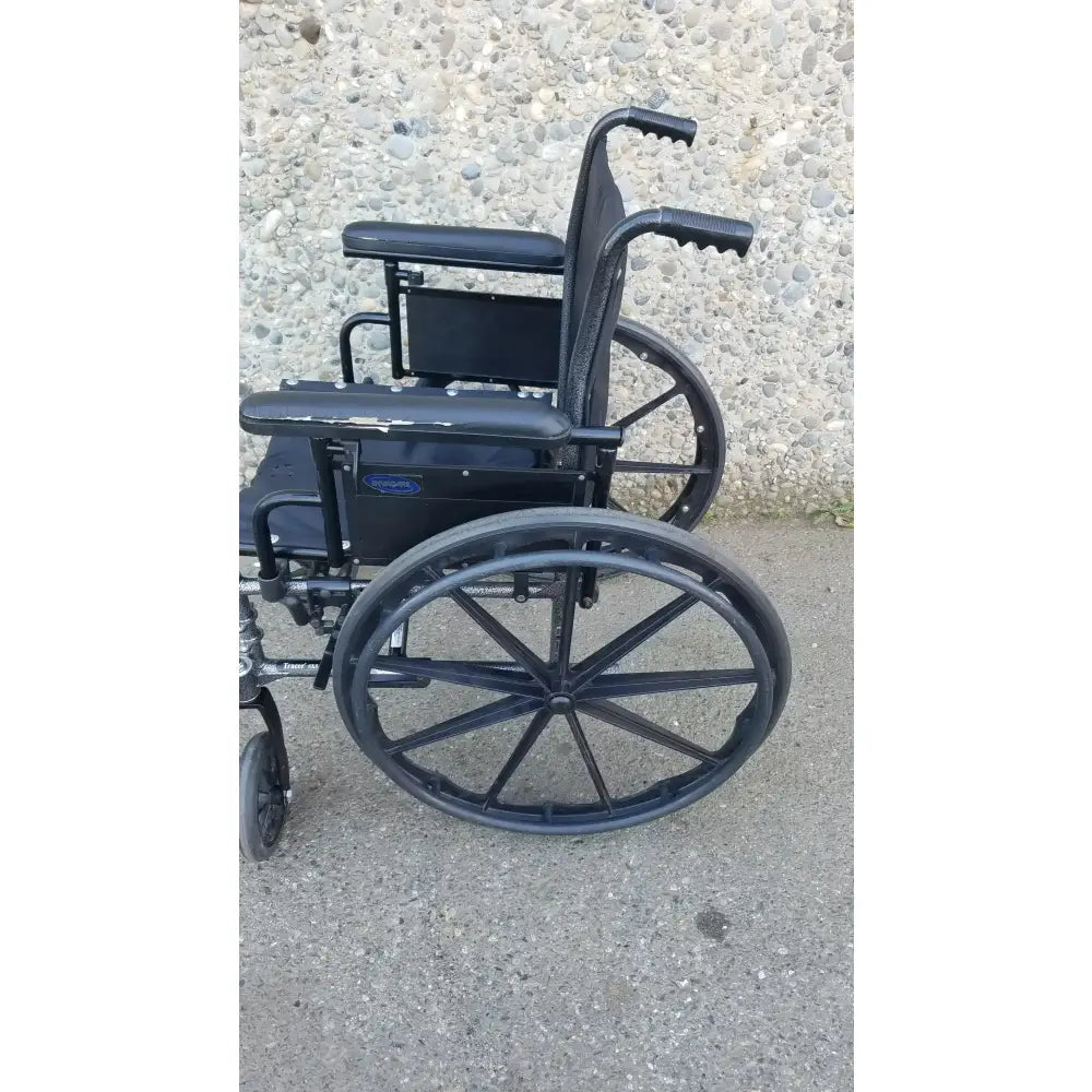 Reuse Medical Equipment Black Invacare Tracer SX5 Wheelchair Featuring Sturdy Arm Rests Wheelchairs, second-hand product photo 4