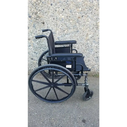 Reuse Medical Equipment Black Invacare Tracer SX5 Wheelchair Featuring Sturdy Arm Rests Wheelchairs, second-hand product photo 1