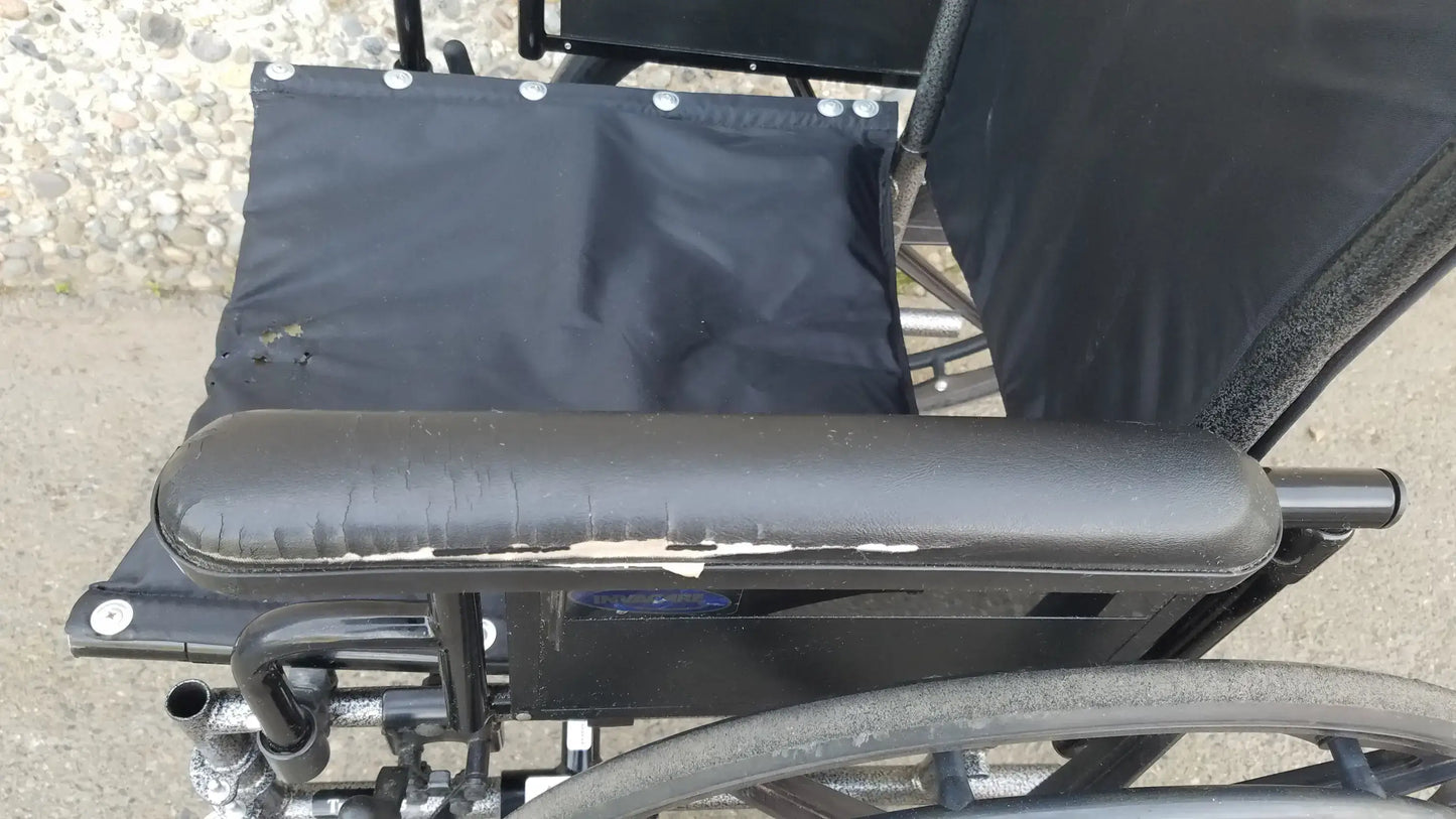 Reuse Medical Equipment Black Invacare Tracer SX5 Wheelchair Featuring Sturdy Arm Rests Wheelchairs, second-hand product photo 5