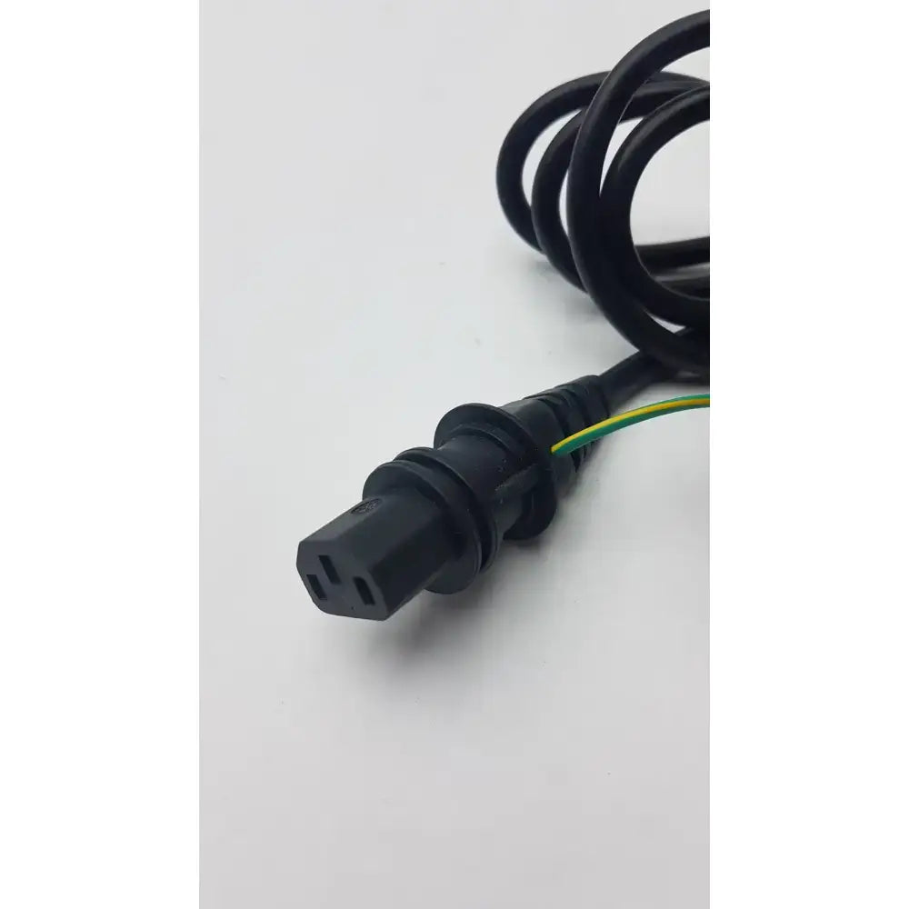 Generic Black Power Cord Cable Plug 3 Poles Male with 3 Female Power Cord Splitter, second-hand product photo 2