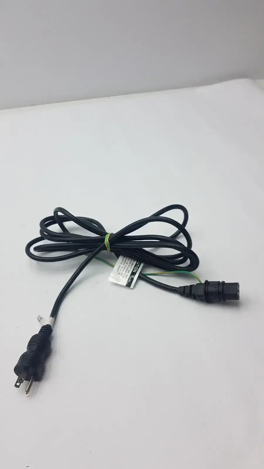 Generic Black Power Cord Cable Plug 3 Poles Male with 3 Female Power Cord Splitter, second-hand product photo 8