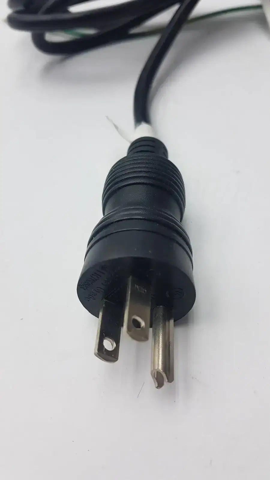 Generic Black Power Cord Cable Plug 3 Poles Male with 3 Female Power Cord Splitter, second-hand product photo 6