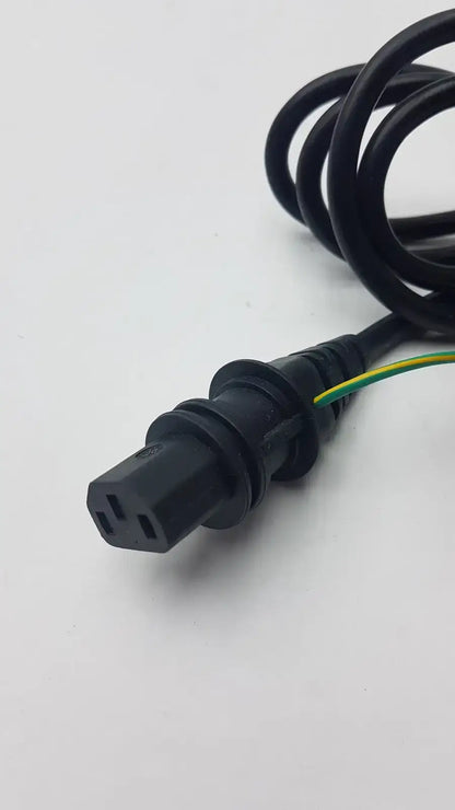 Generic Black Power Cord Cable Plug 3 Poles Male with 3 Female Power Cord Splitter, second-hand product photo 2