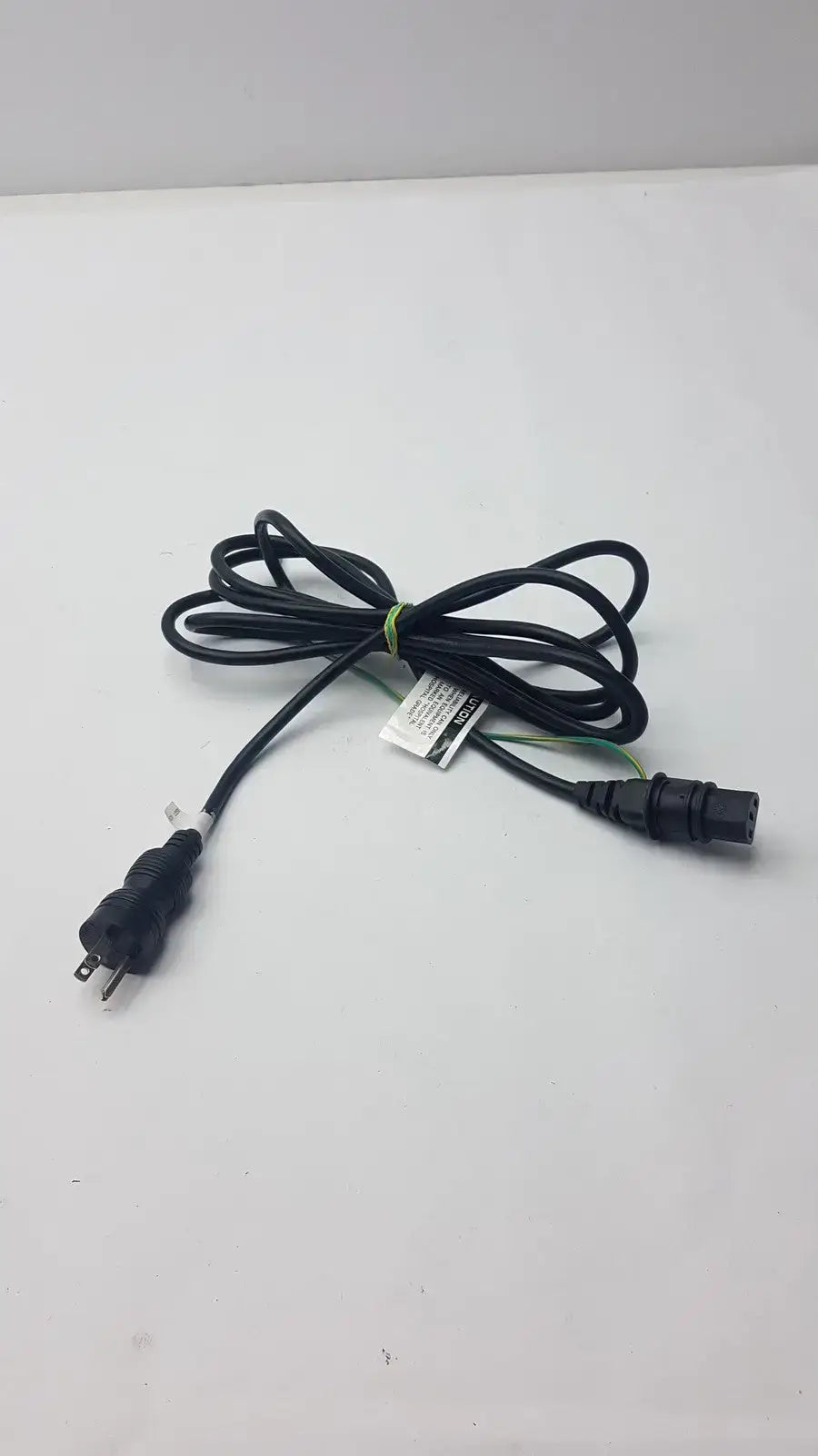Generic Black Power Cord Cable Plug 3 Poles Male with 3 Female Power Cord Splitter, second-hand product photo 12