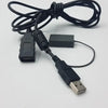 Black USB Cable with 2 USB Port