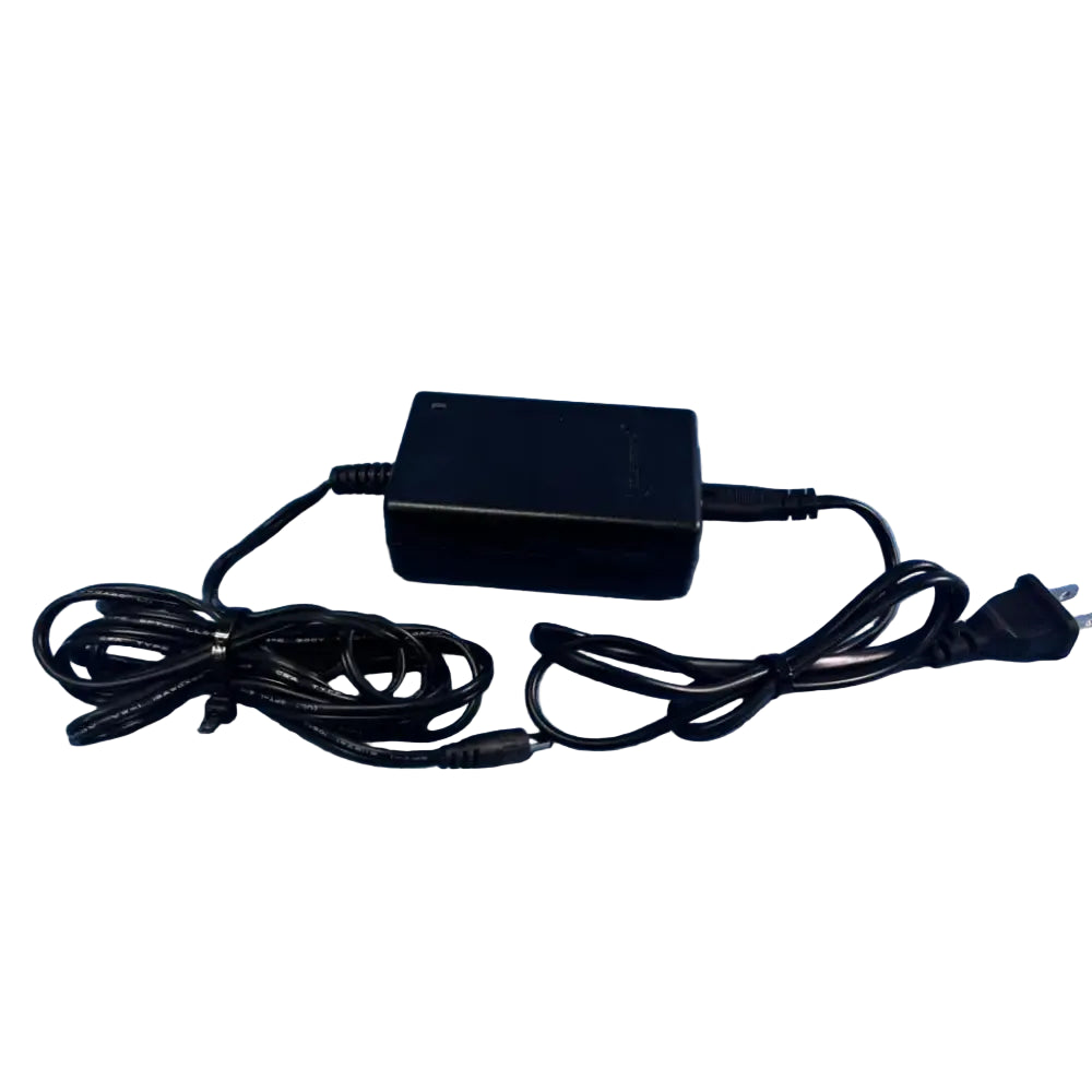 Black rectangular bladderscan battery charger 0570-0193 with coiled cables and standard plug for reuse medical devices