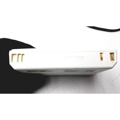 White plastic nintendo wii console battery pack with gold terminals for bladderscan charging cradle verathon use