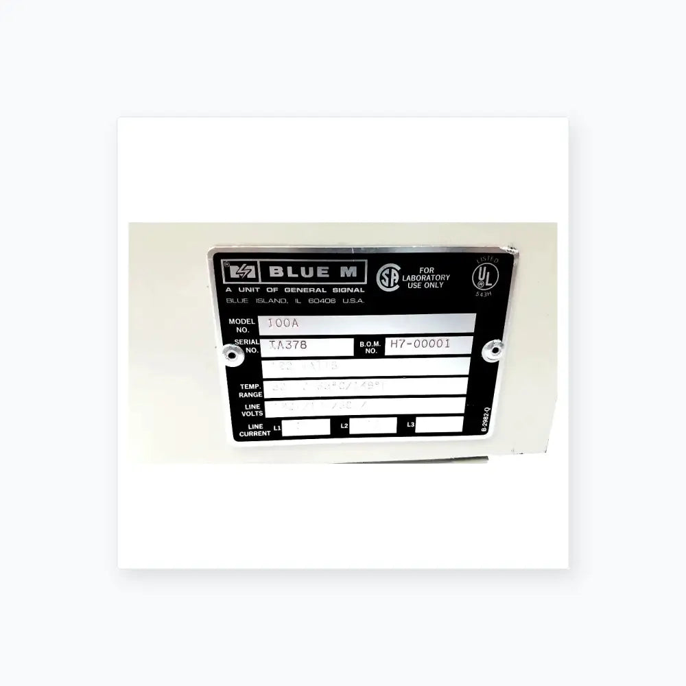 Blue M Electric Co. 100A Dry type Bacteriological Incubator Gravity Convection Laboratory Incubator, second-hand product photo 10