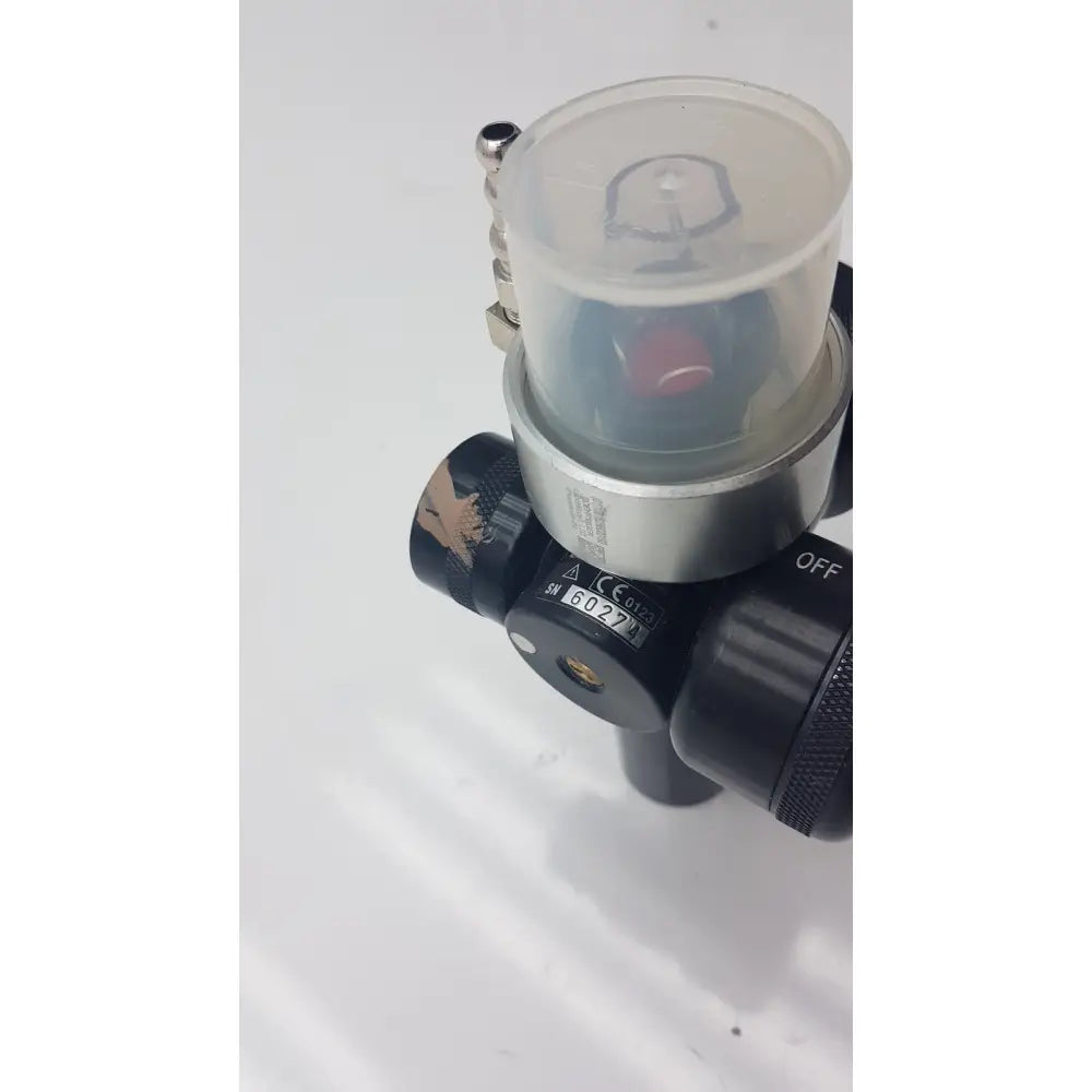 Black and silver Boehringer 3704 platinum series intermitting suctiion regulator with transparent plastic cover