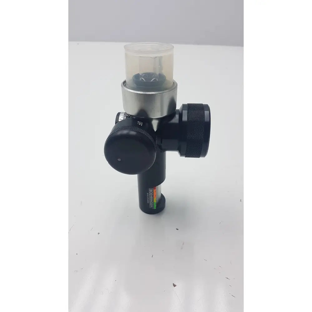 Black and silver Boehringer 3704 platinum series intermitting suctiion regulator with clear plastic top cap and 0-200mm range