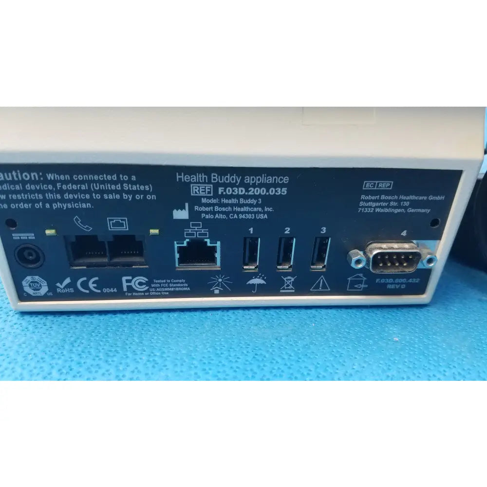 Bosch Health Buddy 3 Appliance With Adapter Ref F.03D.200.035 - Remote patient management appliance