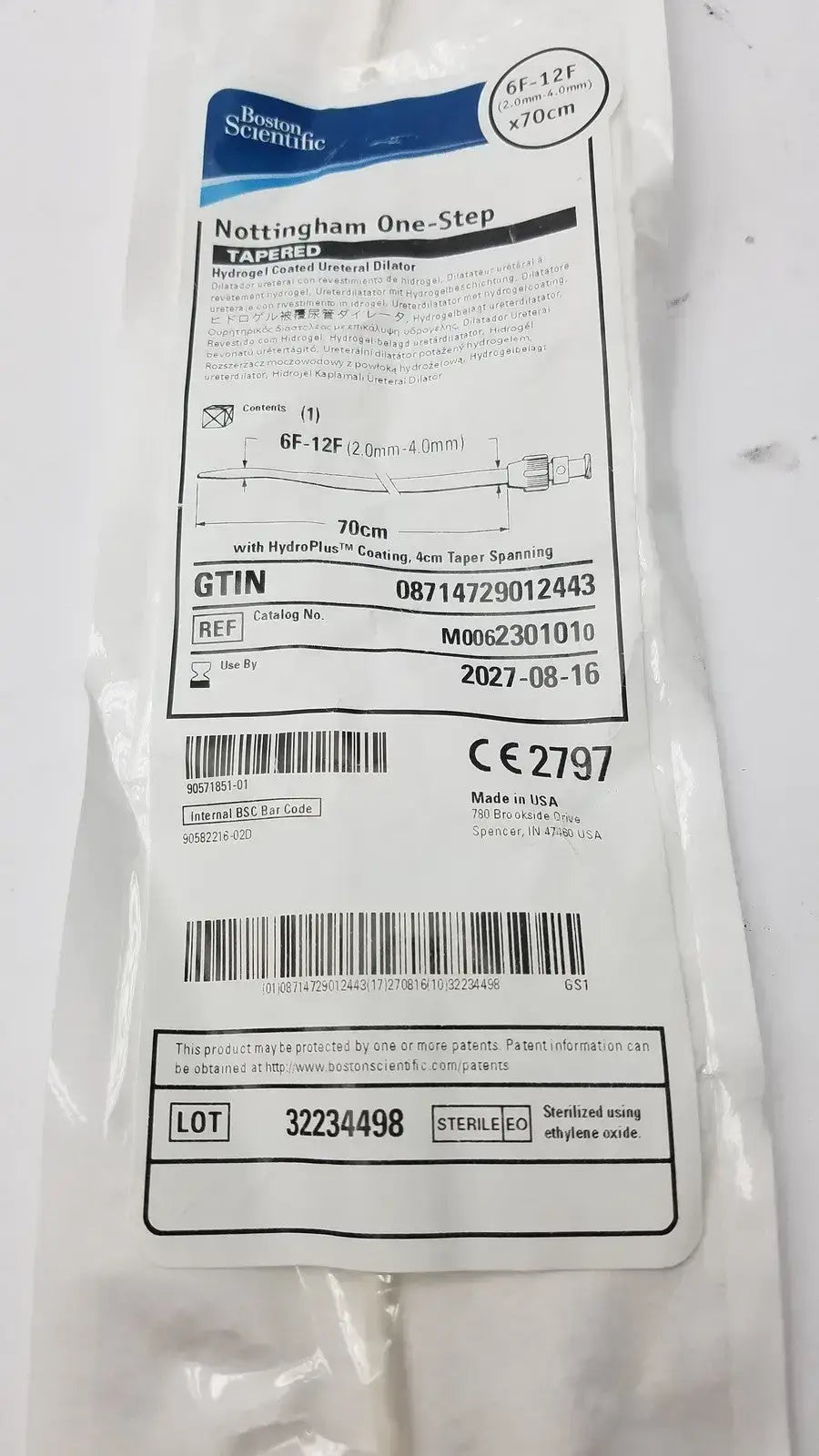 Boston Scientific 230-101 Notiingham One-Step Taperred Ureteral Dilator, second-hand product photo 3
