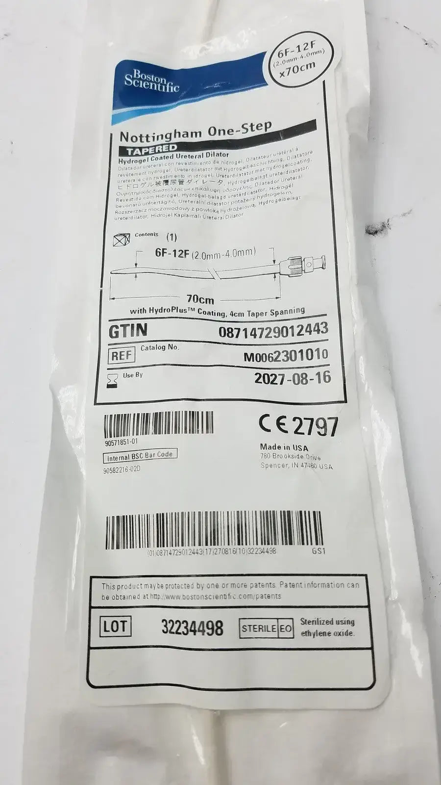 Boston Scientific 230-101 Notiingham One-Step Taperred Ureteral Dilator, second-hand product photo 5