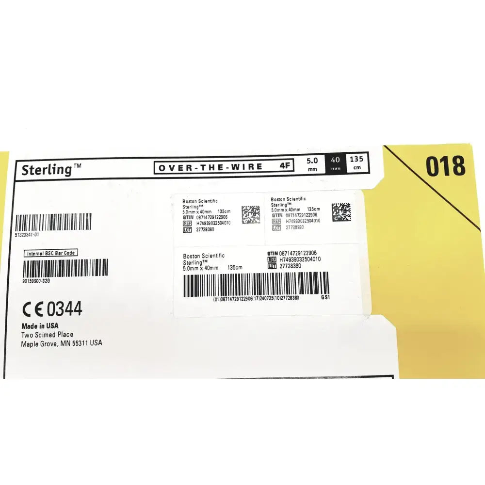 Boston Scientific H74939032504010 Sterling Over The Wire 4F Balloon Dilatation Catheter, new product photo 8