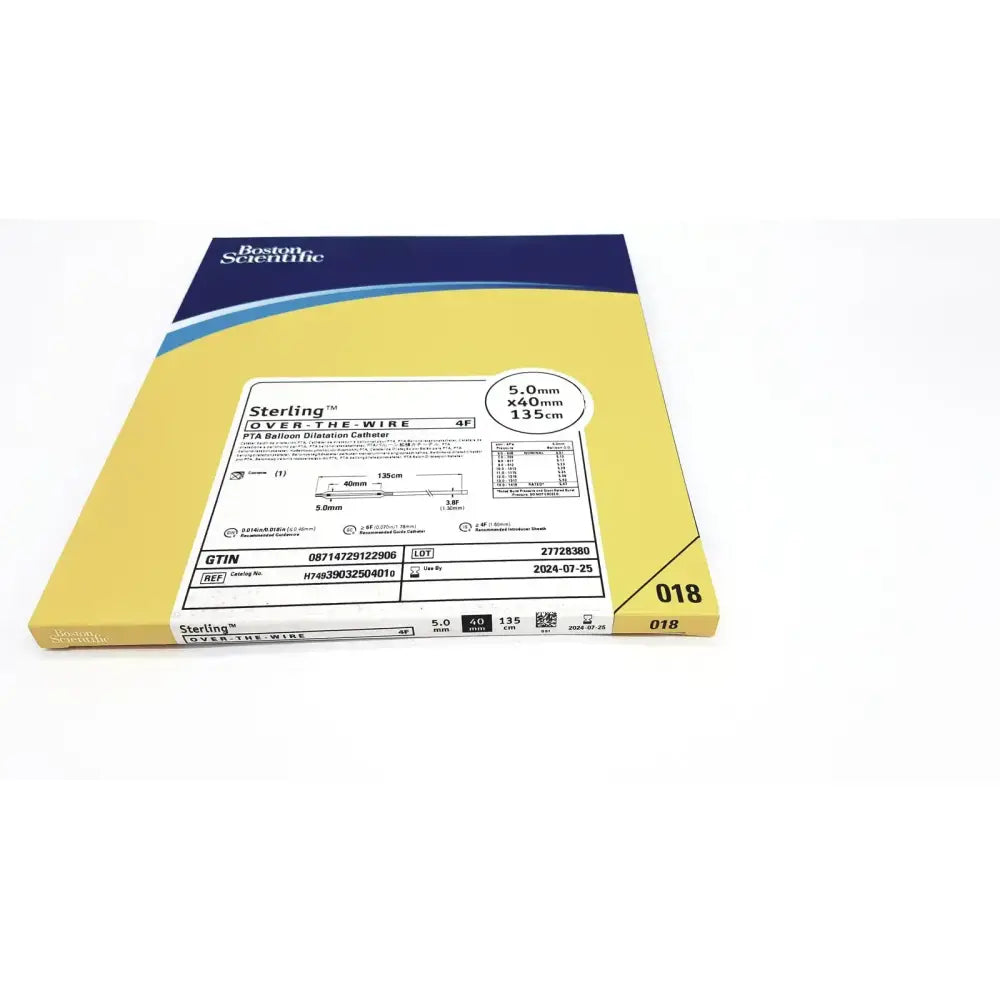 Boston Scientific H74939032504010 Sterling Over The Wire 4F Balloon Dilatation Catheter, new product photo 3