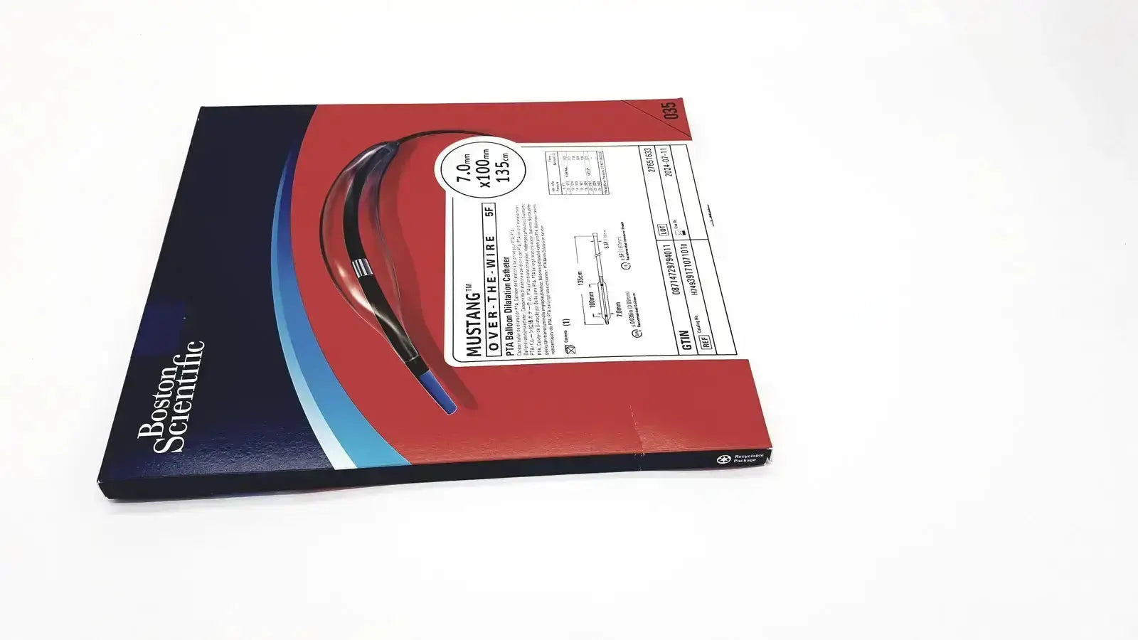 Boston Scientific H74939171120610 Mustang Over the Wire 7F, 12.0mm x 60mm, 135cm Balloon Catheter, new product photo 4