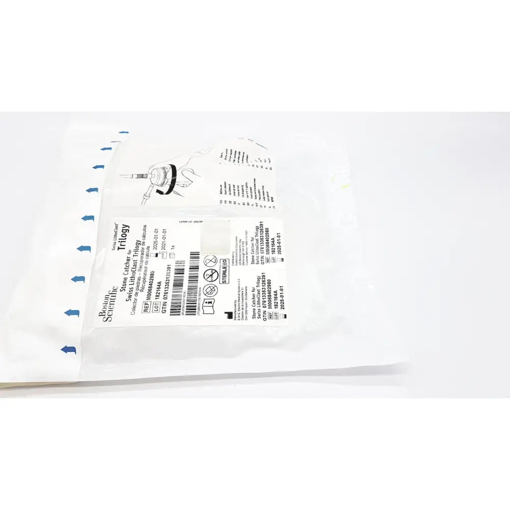 Boston Scientific M0068402980 stone catcher sterile white surgical wrap for Swiss LithoClast Trilogy stone grasping tool