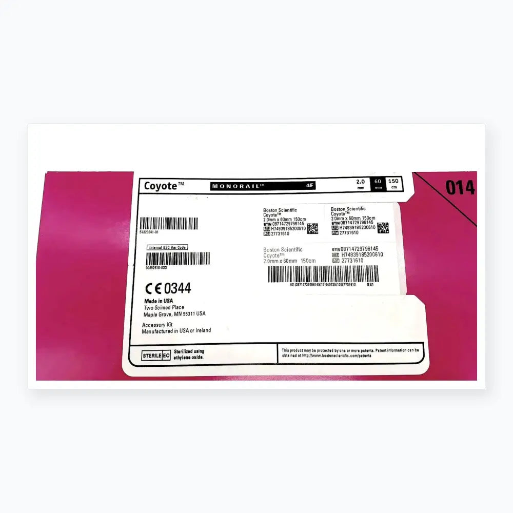 Boston Scientific PTA Ballom Dilatation Cattheter Ref: H7493918520061 PTA Balloon Dilatation Catheter, second-hand product photo 10