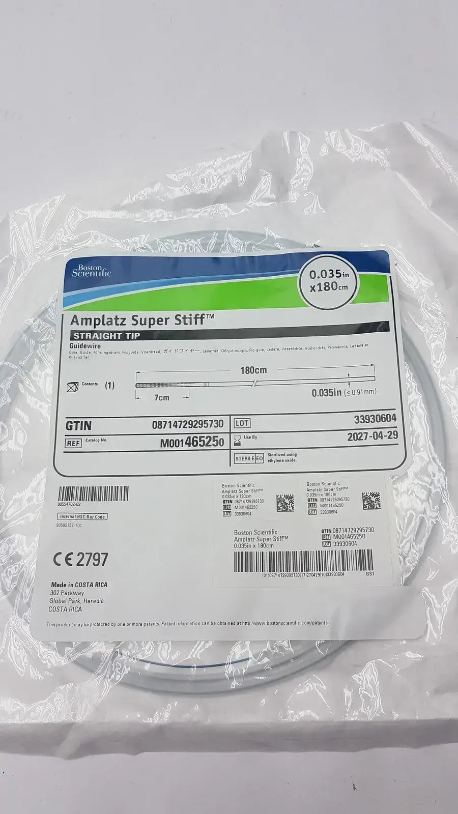 Boston Scientific Ref 46525 Ampllatz Super Stiif Guidewire, new product photo 9