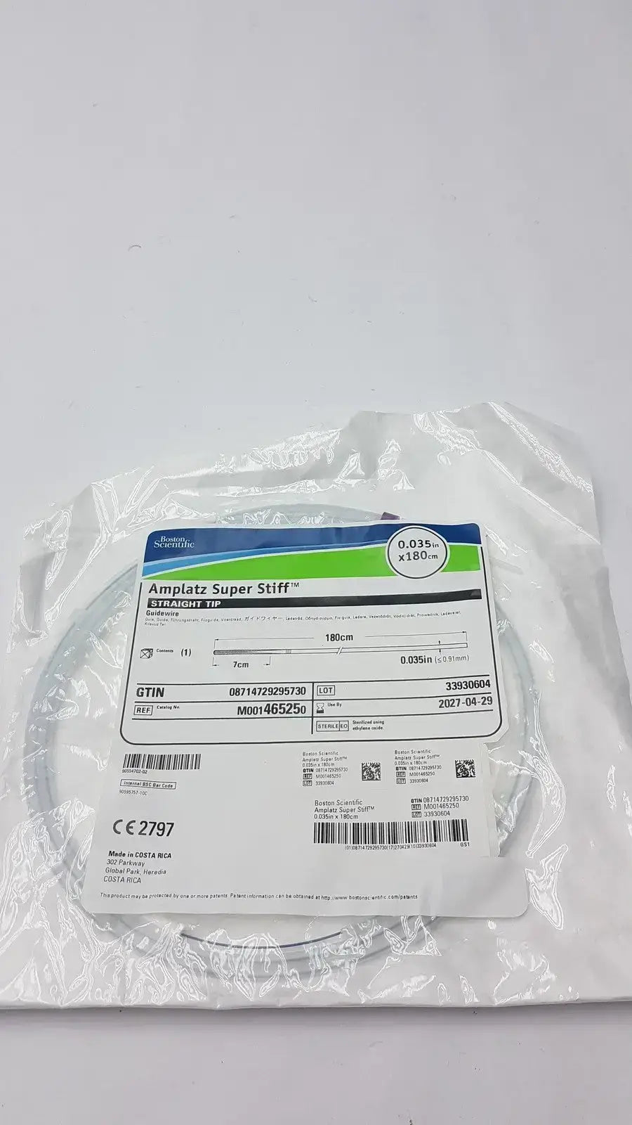 Boston Scientific Ref 46525 Ampllatz Super Stiif Guidewire, new product photo 1