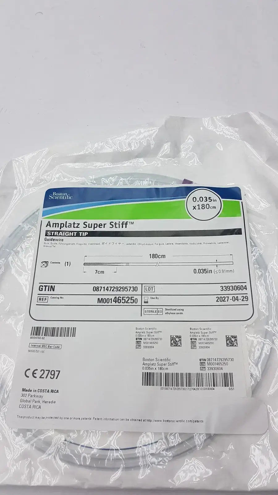 Boston Scientific Ref 46525 Ampllatz Super Stiif Guidewire, second-hand product photo 3