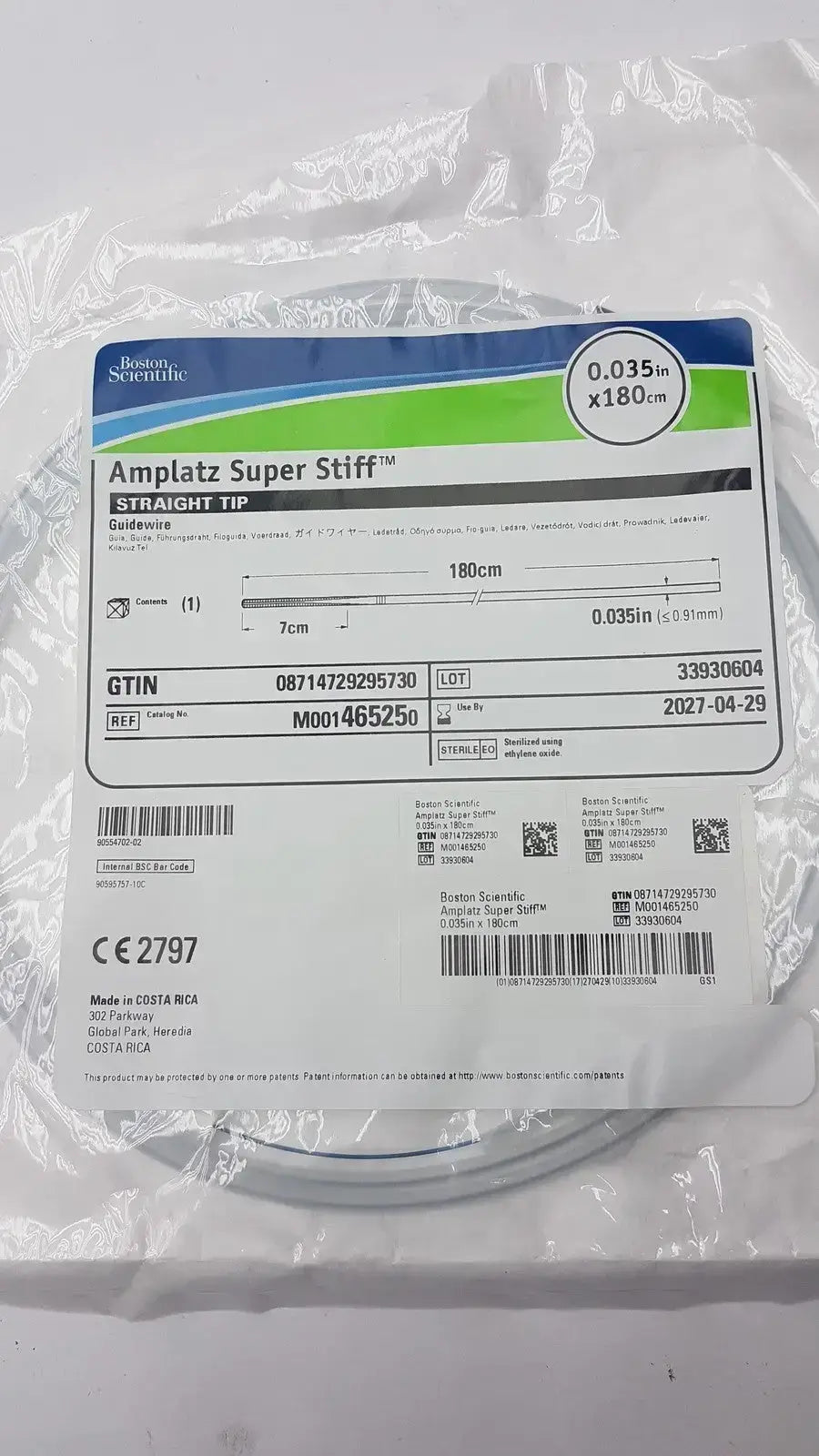 Boston Scientific Ref 46525 Ampllatz Super Stiif Guidewire, new product photo 10