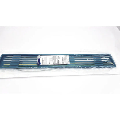 Set of ten stainless steel surgical forceps in teal case for Boston Scientific ureteral dilation system M0062401000