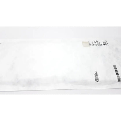 White sterile surgical pouch of boston scientific ureteral dilation system with barcode and branding visible