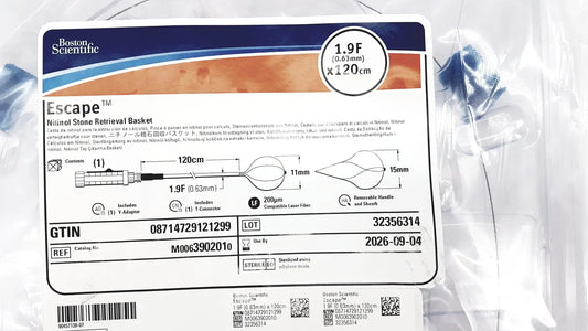 Boston Scientific Zero Tip Nitinol Retrieval Basket 2.4f X 120cm, M0063902010 Stone Retrieval Basket, new product photo 1