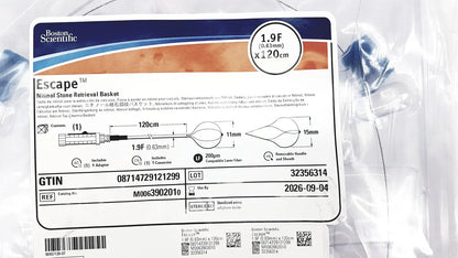 Boston Scientific Zero Tip Nitinol Retrieval Basket 2.4f X 120cm, Ref. M00639010 Nitinol Retrieval Basket, new product photo 12