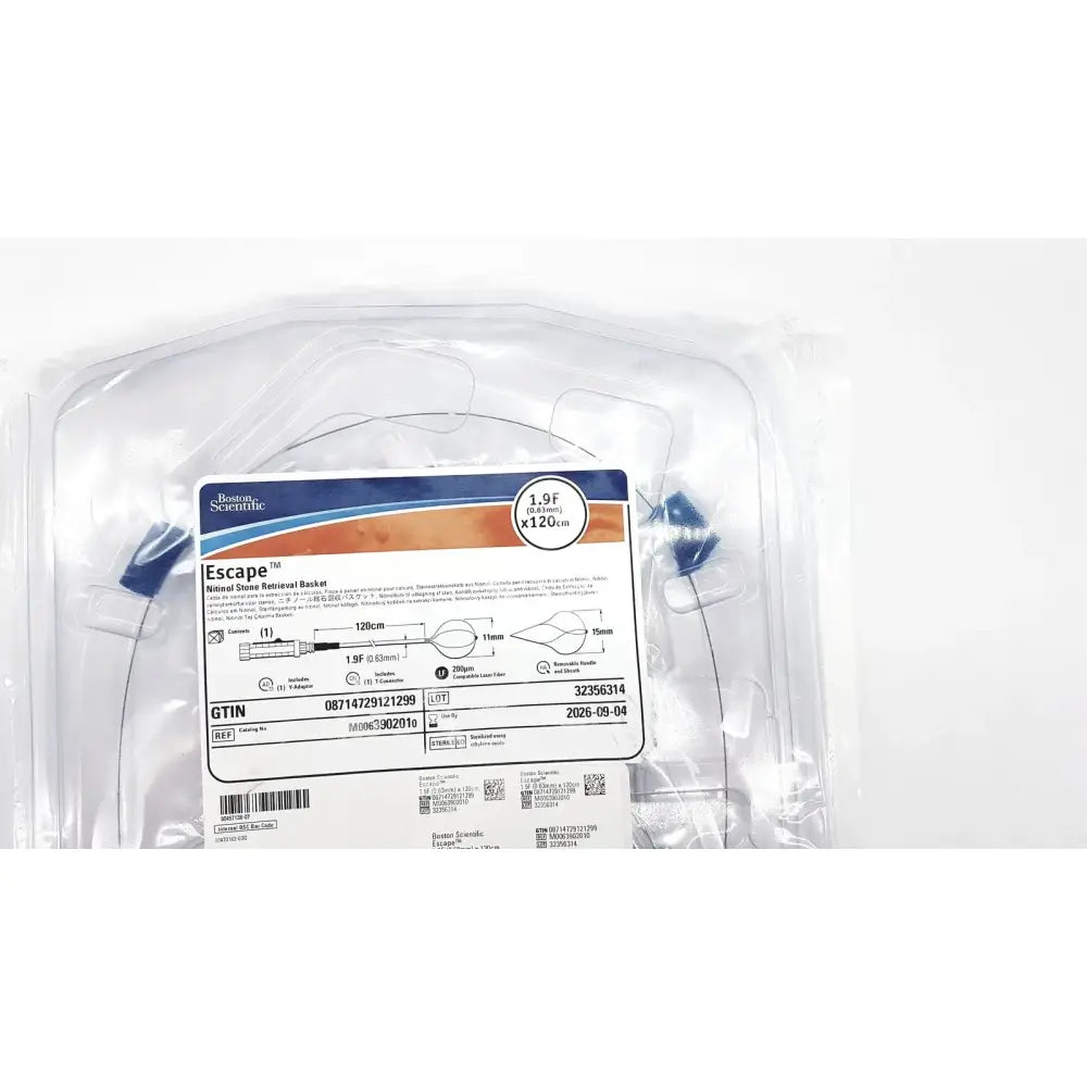 Boston Scientific Zero Tip Nitinol Retrieval Basket 2.4f X 120cm, M0063902010 Stone Retrieval Basket, new product photo 6