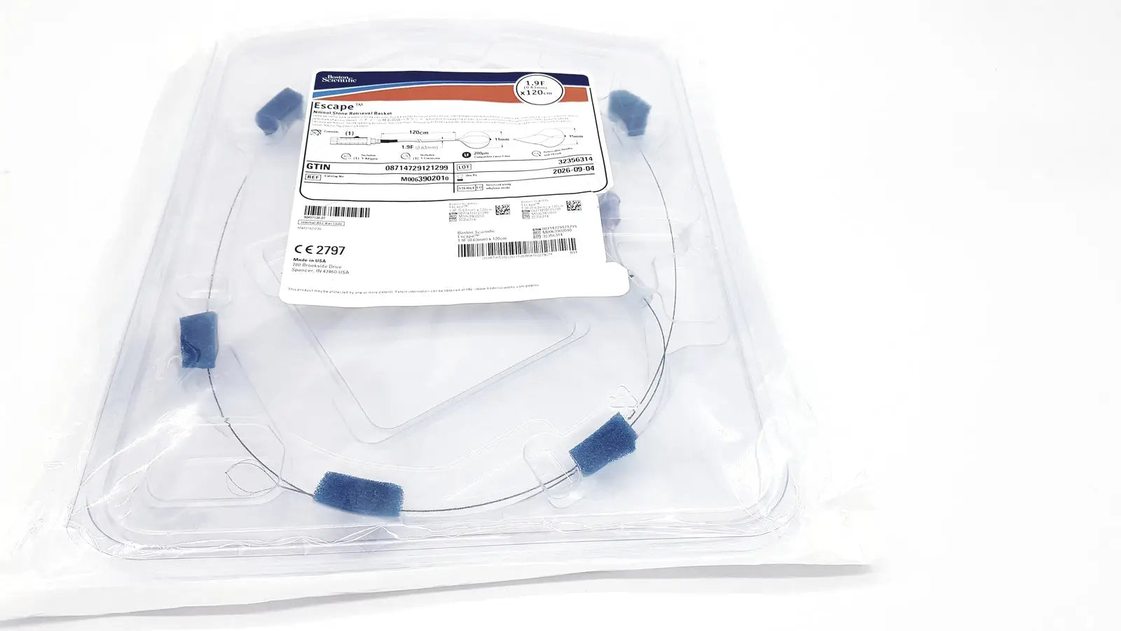 Boston Scientific Zero Tip Nitinol Retrieval Basket 2.4f X 120cm, Ref. M00639010 Nitinol Retrieval Basket, new product photo 16