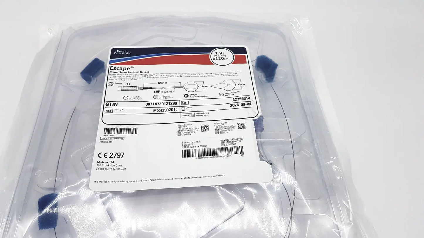 Boston Scientific Zero Tip Nitinol Retrieval Basket 2.4f X 120cm, M0063902010 Stone Retrieval Basket, new product photo 9