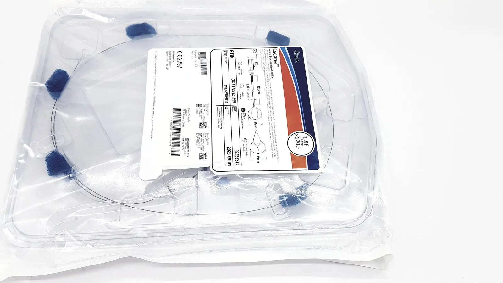 Boston Scientific Zero Tip Nitinol Retrieval Basket 2.4f X 120cm, Ref. M00639010 Nitinol Retrieval Basket, new product photo 13
