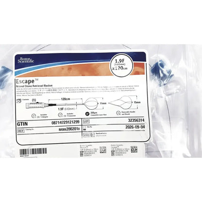 Boston Scientific Zero Tip Nitinol Retrieval Basket 2.4f X 120cm, Ref. M00639010 Nitinol Retrieval Basket, new product photo 12