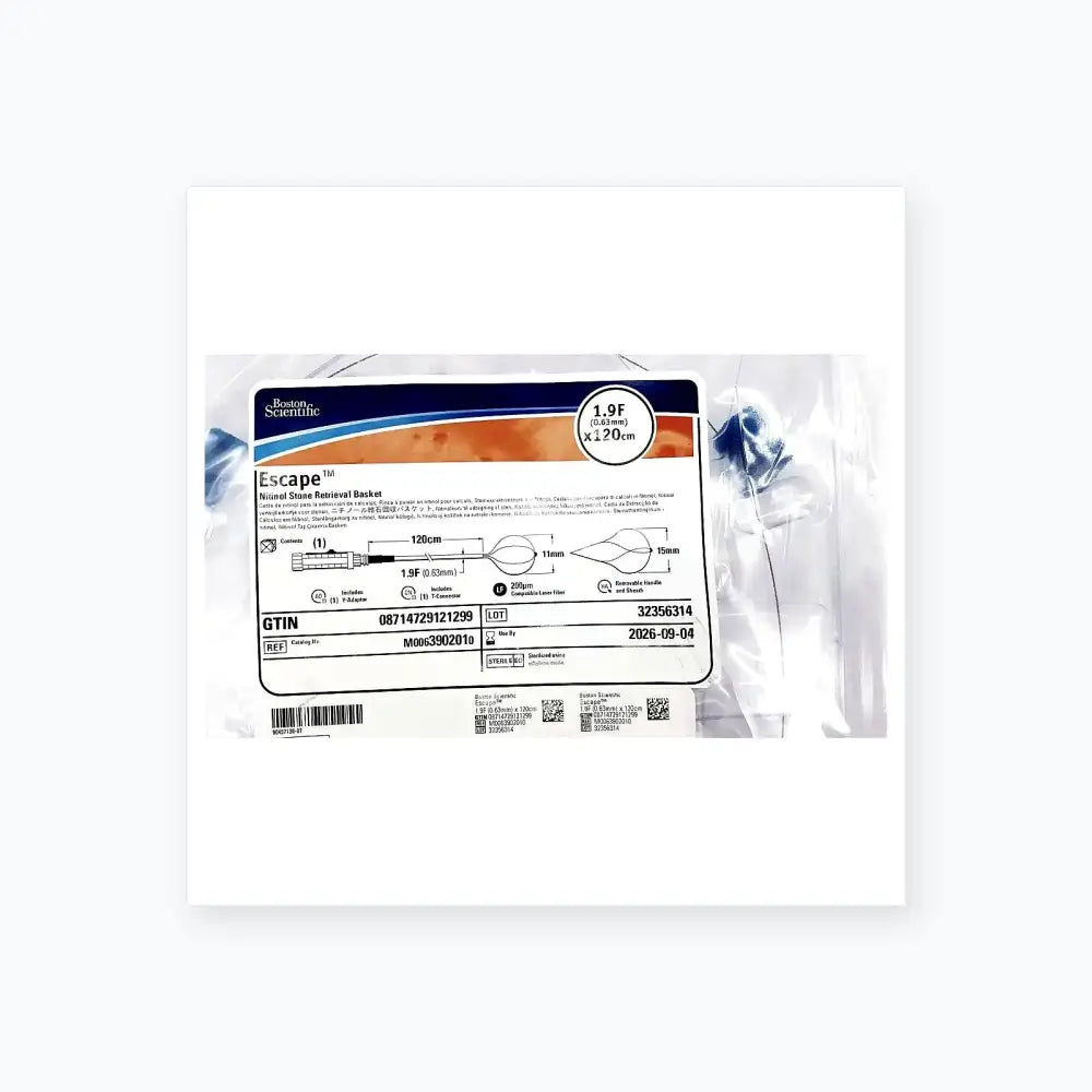 Boston Scientific Zero Tip Nitinol Retrieval Basket 2.4f X 120cm, Ref. M00639010 Nitinol Retrieval Basket, new product photo 12