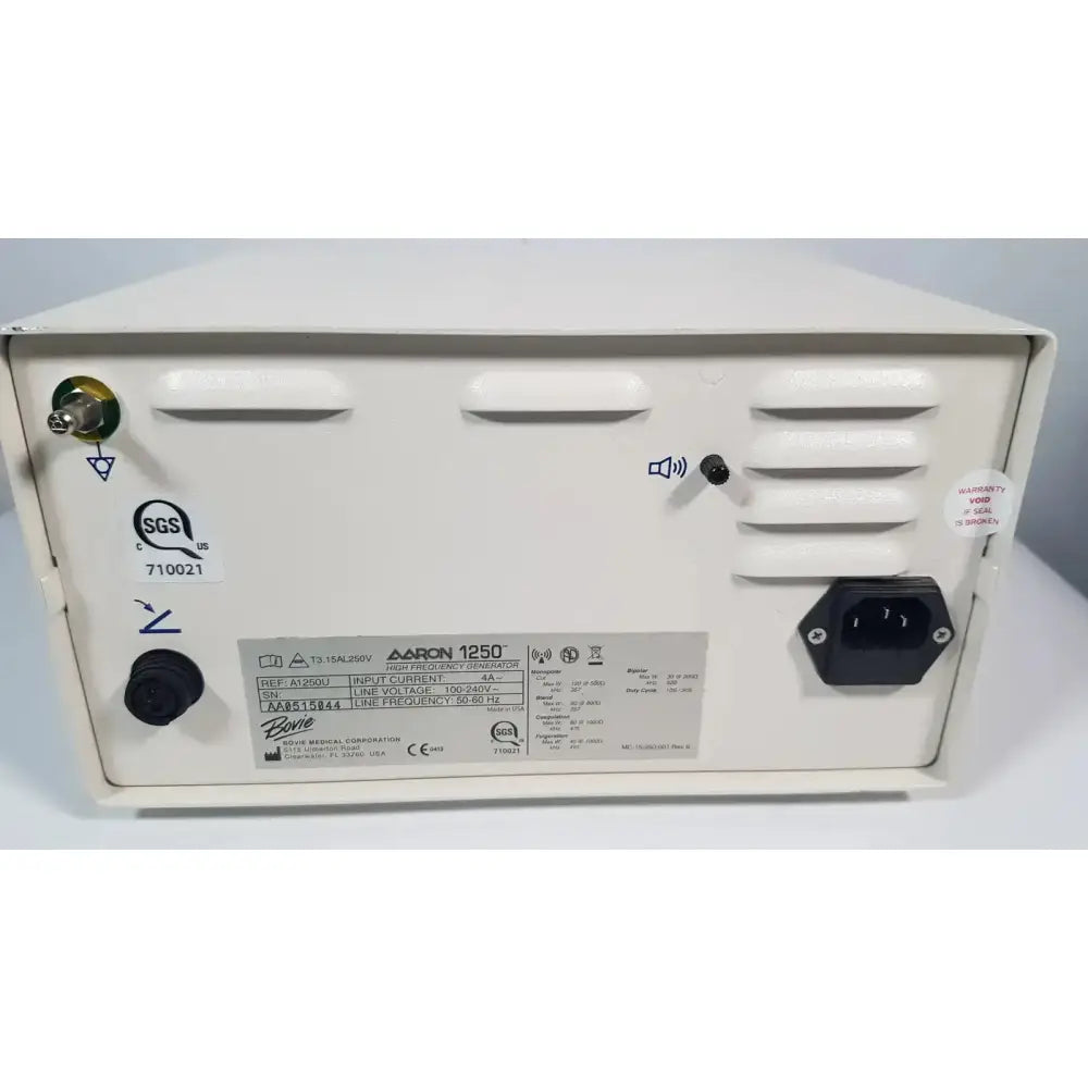Bovie Aaron 1250 Electrosurgical Generator Electrosurgical Generator, second-hand product photo 5